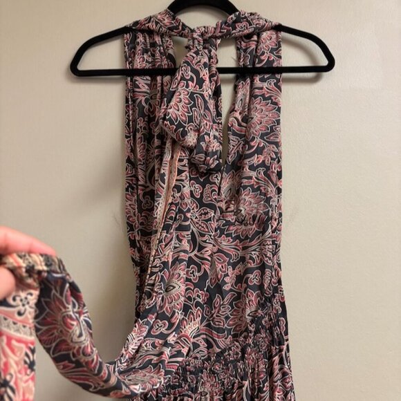 Karma Highway Womens Maxi Halter Dress Size *S Light Flowy Boho Hippie Festival - Picture 6 of 16